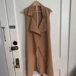 Belted Trench Vest Wrap
